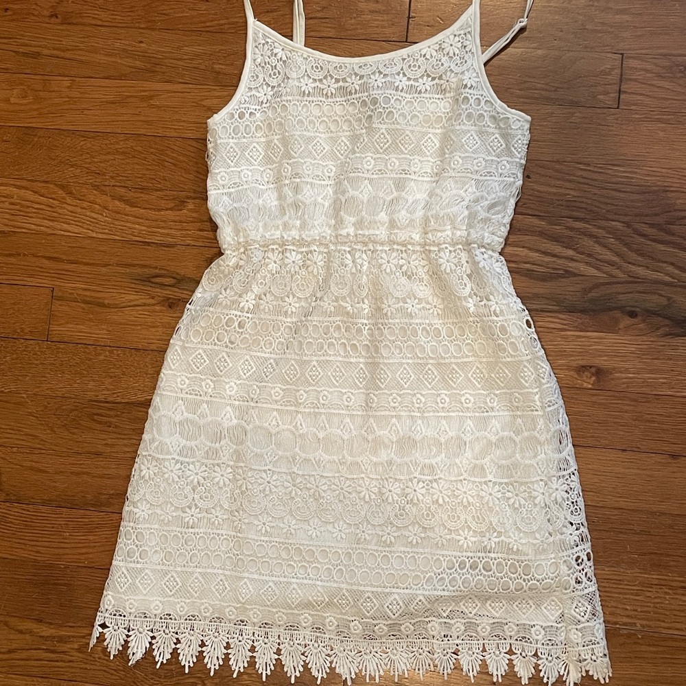 Divided H&M Cream Lace Dress XS